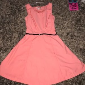 Forever 21 peach dress with belt